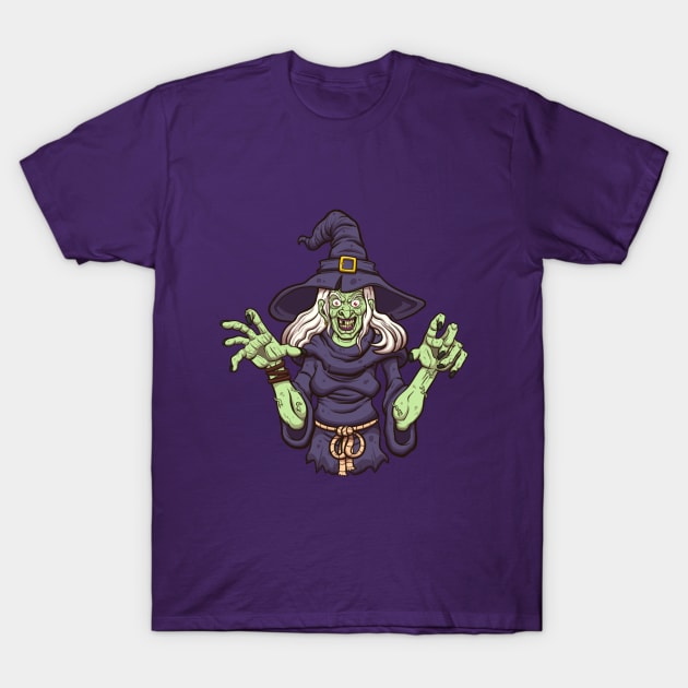Evil Witch T-Shirt by TheMaskedTooner